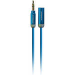 Xtreme Cables Mini 3.5mm Metallic Audio Extension Cable - 6' (Blue)