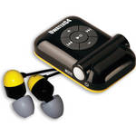Fitness Technologies Player MP3 � Prova D'�gua UwaterG4 de 4GB e Fones de Ouvido (Preto/Amarelo)