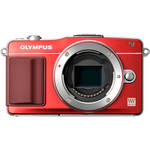Olympus E-PM2 Mirrorless Micro Four Thirds Digital Camera Body (Red)