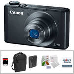Canon PowerShot S110 Digital Camera with Deluxe Accessory Kit (Black)