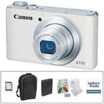 Canon PowerShot S110 Digital Camera with Deluxe Accessory Kit (White)