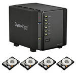 Synology DS411 4BY NWRK STRG(BLK)W/1TB SATA2.5"