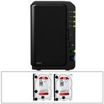 Synology 4TB (2x 2TB) DiskStation DS213 2-Bay NAS Server