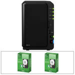 Synology 6TB (2x 3TB) DiskStation DS213 2-Bay NAS Server