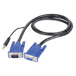 SIIG 6ft M-F VGA Cable with Audio for 2x2 VGA & Audio Matrix Switch