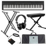 Yamaha P-35 Compact 88-Key Piano Essentials Bundle (Black)
