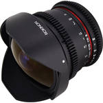 Rokinon 8mm T/3.8 Fisheye Cine Lens with Removable Hood for Sony A