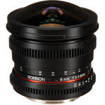 Rokinon 8mm T/3.8 Fisheye Cine Lens with Removable Hood for Canon EF