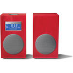 Tivoli Model 10 AM/FM Stereo Clock Radio - Contemporary Collection (Carmine Red / Silver)