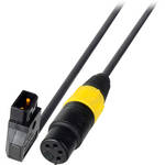Laird Telemedia PowerTap Male to 4-Pin XLR Female Power Cable (7'/2.13 m)