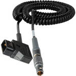 Laird Telemedia 2 to 5' Red One Coiled 12 VDC Power Cable - Lemo 2B-6M to AB Power Tap