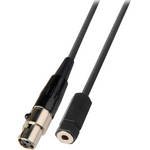 Laird Telemedia SD-AUD7-01 3-Pin Mini-XLR TA3F to 3.5mm Female Audio Cable