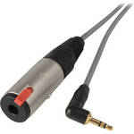 Laird Telemedia SD-AUD8-010 TRS 3.5mm Right Angle Plug to 1/4" TRS Female Headphone Adapter Cable