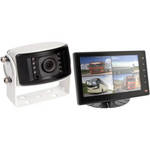 Rear View Safety Inc RVS-1213 Camera System One Camera Setup with Flushmount Quad View Monitor