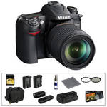 Nikon D7000 Digital SLR Camera and 18-105mm DX VR Lens with Deluxe Accessory Kit
