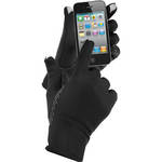 Isotoner Power Stretch Running Gloves (Large, Black)