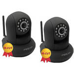 Foscam Wireless IP Camera With IR Lens Kit (2-Pack, Black)
