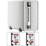 Qnap 6TB (2x 3TB) TS-212 2-Bay Turbo NAS Kit with WD Red SATA Hard Drives