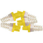 Platinum Tools Strain Reliefs for CAT6 Connector (Yellow)