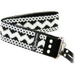 Capturing Couture Artisan Collection: Dakota Lace Navajo Camera Strap (Black and White)