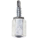 Platinum Tools JH953-100 Threaded Rod with 3/8"-16 Male Coupler & 3/4" Long Self Drill Screw