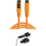 Tether Tools TetherPro FireWire 800 Cable & Jerkstopper Tethering Kit (Orange)