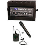 AmpliVox Sound Systems SW1230 Mity Box 50-Watt Powered Speaker with Wireless Receiver, Headset and Lavalier Mics