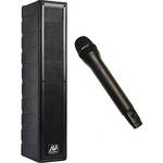 AmpliVox Sound Systems SW1234 50-Watt Powered Line Array Speaker with Wireless Receiver and Handheld Mic