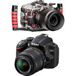 Ikelite 6801.32 Underwater Housing Kit with Nikon D3200 Camera and AF-S DX NIKKOR 18-55mm 1:3.5-5.6G VR Lens