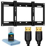 Xtreme Cables 18052 5-Piece Slim HDTV Mounting Kit with HDMI Cables and Cleaner