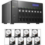 Qnap 32TB (8 x 4TB) TS-869 Pro Turbo NAS Server Kit with Hard Drives
