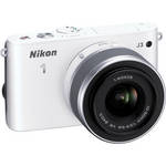 Nikon 1 J3 14.2MP Mirrorless Digital Camera with 10-30mm Lens (White) - Refurbished