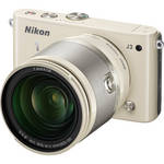 Nikon 1 J3 Mirrorless Digital Camera with 10-100mm Lens (Beige)
