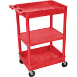 Luxor RDSTC121RD Utility Tub Cart (Red)