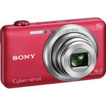 Sony Cyber-shot DSC-WX80 Digital Camera (Red)