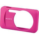 Sony LCJ-WB/P Silicone Jacket Case for the DSC-W730 and WX80 Digital Cameras (Pink)