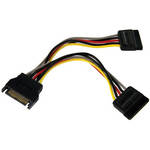 Startech 6" SATA Power Y Splitter Cable Adapter - Male to Female
