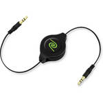 ReTrak Retractable Auxiliary Cable (Black, 5')