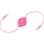 ReTrak Retractable Auxiliary Cable (Pink, 5')