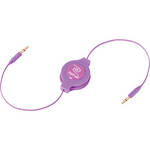 ReTrak Retractable Auxiliary Cable (Purple, 5')