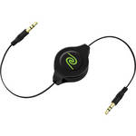 ReTrak Retractable 3.5mm MP3 Player to Car Stereo Cable Value Pack (2-Pack, Black)