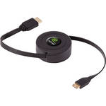 ReTrak Retractable HDMI Type A Male to Mini HDMI Type C Male Cable