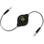ReTrak Retractable Auxiliary Cable (Black, 5')