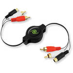 ReTrak ETCABLERCASV Retractable RCA to S-Video Cable