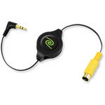 ReTrak Retractable S-Video to 0.13'' (3.5mm) Component Video Cable
