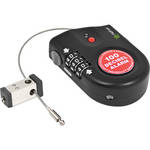 ReTrak Retractable Cable Lock with 100 dB Alarm