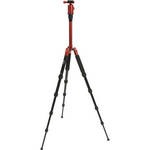 Sirui T-005X Aluminum Tripod with C-10 Ball Head (Red)