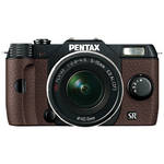 Pentax Q10 Compact Mirrorless Camera with 5-15mm Lens (Black / Brown)
