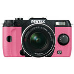 Pentax Q10 Compact Mirrorless Camera with 5-15mm Lens (Black / Pink)