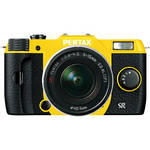 Pentax Q10 Compact Digital Interchangeable Lens Camera with 5-15mm Lens (Yellow / Black)